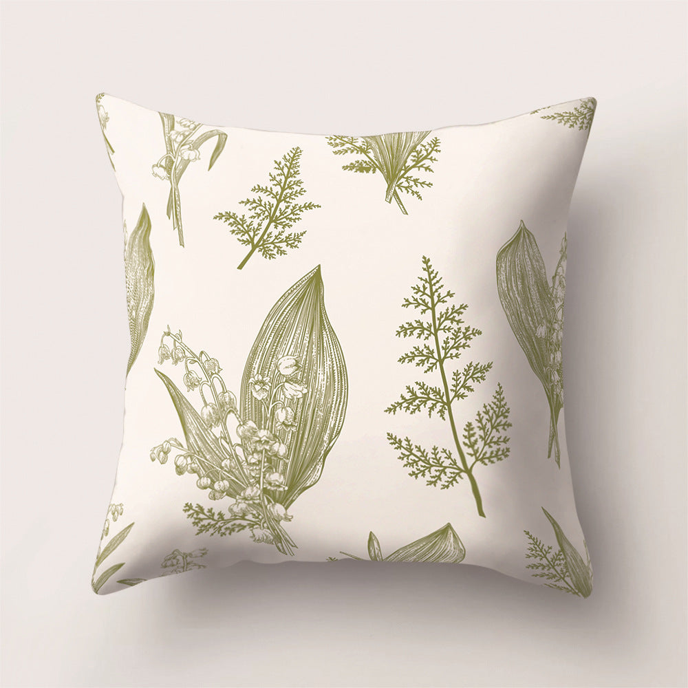 Tropical Rainforest Leaf Animal Print Cushion Cover