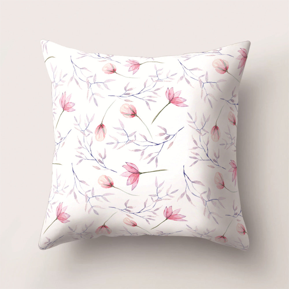 Tropical Rainforest Leaf Animal Print Cushion Cover