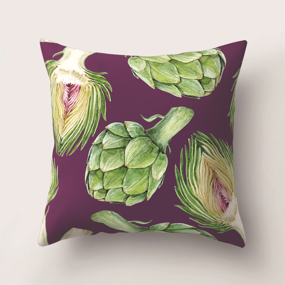 Tropical Rainforest Leaf Animal Print Cushion Cover